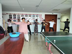 外國語學院第九次活動太極拳照片